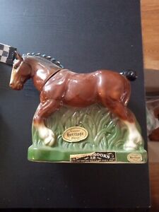 Ezra Brooks Clydesdale Decanter 1974 Heritage Draft Horse