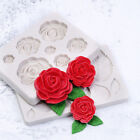 3d rose flower silicone fondant chocolate mould cake decor sugarcraft mold H__-