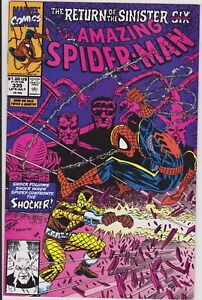 Amazing Spider-Man Issue #335 Comic Book. Direct Edition. Michelinie.Marvel 1990