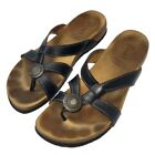 Think Sandals Size 9 Julia Womens Black Leather with Medallion Size EUR 40