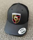 Porsche Hat Vintage Style SnapBack Mesh Cap Handcrafted to Order