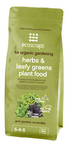 Organic Gardening Herbs and Leafy Greens Plant Food, 4 Lb