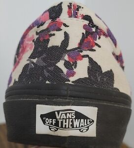 Vans Off The Wall Flower Print Shoe Size 10