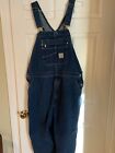 CARHARTT  DENIM COVERALLS SIZE 42x28 0R4672-M. LOOSE FIT WORN WASHED TWICE