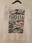 Rare Nirvana Cassette Tapes Mens Estimated Size L Band Music Tee 90s Grunge