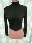 I Saw it First Crop Top Turtle Neck Long Sleeved Cotton Size 14