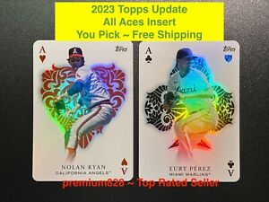 2023 Topps Update ALL ACES Insert Finish Set YOU PICK Nolan Ryan Free Shipping