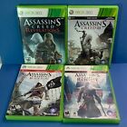 Assassins Creed Lot of 4 Xbox 360 Games Revelations 3 Black Flag  Rogue
