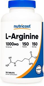 Nutricost L-Arginine 1000mg, Amino Acid Tablets (150 Tablets)