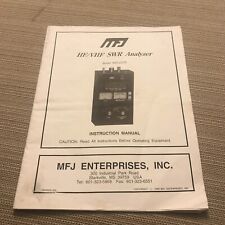 MFJ MODEL mfj-259b HF/VHF SWR Analyzer manual