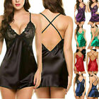 Women Sexy Lingerie Sleepwear Nightwear Underwear Teddy Babydoll Lace Dress Set