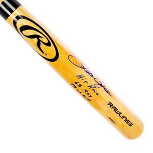 Pete Rose Signed Multi-Inscription Rawlings Blonde Baseball Bat (JSA)