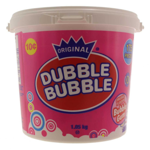 Classic 175 Count Bubble Gum Tub - 1.05Kg/2.3Lbs., Imported from Canada)