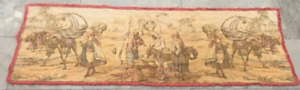 French Tapestry,Vintage Medieval Tapestry,Authentic Stunning Tapestry 2x4 ft