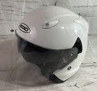 Sedici White Motorcycle Helmet Dual VIsor ECER22-05 Size M (slight chip damage)