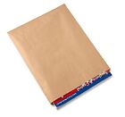 Premium Kraft Paper Bags Flat Merchandise Bags 12x15 Inch (Pack of 100) Brown