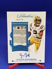 Justin Jefferson 2021 Flawless Collegiate Laundry Tag Patch AUTOGRAPH #PA-JU 1/1