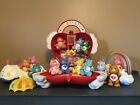 1983 Vintage Kenner CARE BEARS Lot! Posable Figures Rainbow Car, and More!