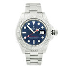 Rolex Yacht-Master 40mm Platinum Steel Blue Dial Automatic Mens Watch 116622