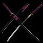 Unokubi Zukuri Blade Japanese Katana Sword T10 Steel Clay Tempered Razor Sharp