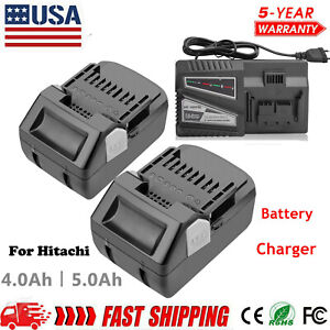 For HITACHI HXP 18V Lithium Battery BSL1815 BSL1815X BSL1830 BSL1840 Or Charger