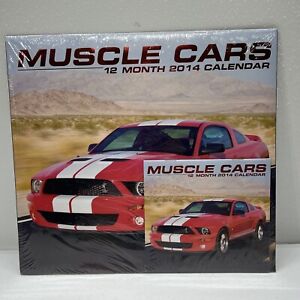 Muscle Cars 2014 Large and Small Wall Calendars - New sealed - Collectible