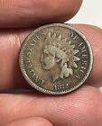 1872 Indian Head Cent - US Semi-Key 1c Penny Coin -Strong Date -Nice Raw Coin 💎
