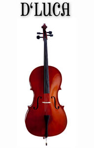 D'Luca Meister Handmade Ebony Fitted Cello 3/4