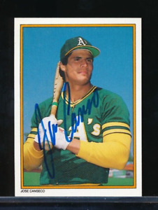 1987 Topps Glossy send-in All Stars #59 Jose Canseco rc signed auto dead centere
