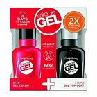 Sally Hansen Miracle Gel, Nail Polish Color + Gel Top Coat Duo 470/101 RED EYE