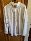 Vintage Scully Frontier Western White Pinstripe 4 Button Pull-Over Shirt Mens XL
