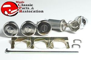 64 Impala Locks, Ignition/Door/Glovebox/Trunk w/long cyl Original GM Keys 2dr (For: 1964 Impala)