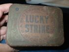 Vintage R.A. Patterson Lucky Strike Tobacco Tin Can Advertising Cut Plug