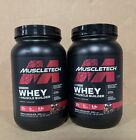 2 Pack Muscletech Platinum Whey+ Triple Chocolate Muscle Builder Protein Powder