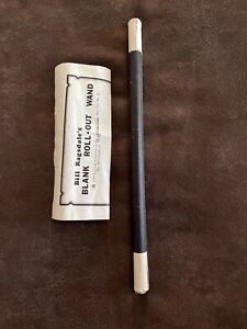 Vintage 1979 Ben Ragsdale Blank Roll Out Wand The Linking Ring Magic Trick