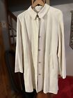 Vintage Burberry Women's Beige Double Breasted Outdoor Trench Coat Size 12 L