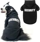 Security Dog Hoodie Sweaters for Small Medium Large Dogs, Brushed Fleece Dog ...