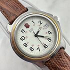 1993 Victorinox Swiss Army Mens 2-TONED Stainless OFFICER'S Quartz  Watch