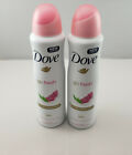 2x Dove Go Fresh Pomegranate & Lemon Verbena Deodorant 48h Spray 150 ml / 5 oz