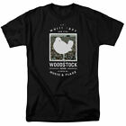 Woodstock Birds Eye View T Shirt Licensed 1969 Rock Festival Peace & Music Black