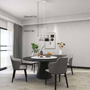 New Listing3PCS Light Crystal Chandelier Elegant Pendant Fixture Ceiling Lighting bedroom
