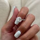 14k White Gold 1.40K Diamond Wedding Ring for Women,...