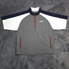 FootJoy Sport Windshirt MENS XL Short Sleeve Golf 1/4 Zip Windbreaker Pockets