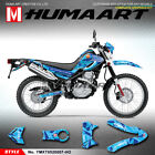 Vinyl Graphics Stickers Custom Decals Set for Yamaha Serow XT 250 2005-2020 Blue
