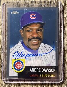 2022 Topps Chrome Platinum Andre Dawson #CPA-AD On Card Auto Chicago Cubs HOF