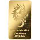 10 x 1/100 oz .9999 Gold Bar - 2024 Year of the Dragon Gold Bullion Bar