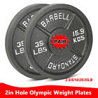 2-Inch Barbells G Rip Cast Iron 10LB/25LB/35LB/45LB Weight Plate Set Gym Lifting