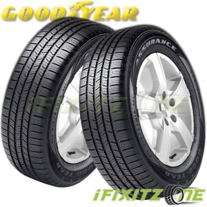 2 Goodyear Assurance All Season 205/55R16 91H Tires, 65K Mileage Warranty, A/S (Fits: 205/55R16)
