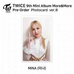 Twice Mina Official More And More Official Pre Order Photocard Version B