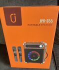 JYX S55 T Portable Karaoke Machine / Speaker with 2 Wireless Microphones - Black